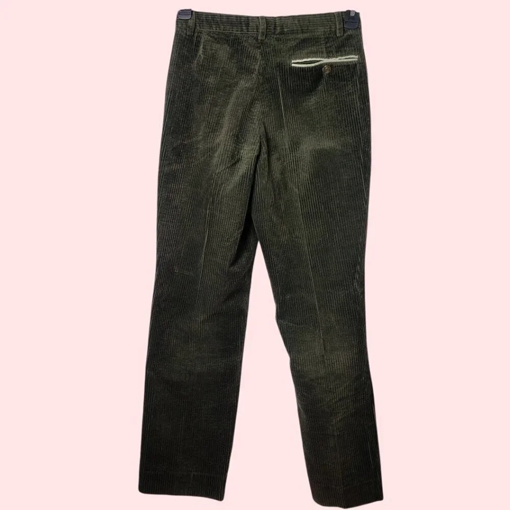 Vintage Vitto Niero Green Corduroy Pants Size 29